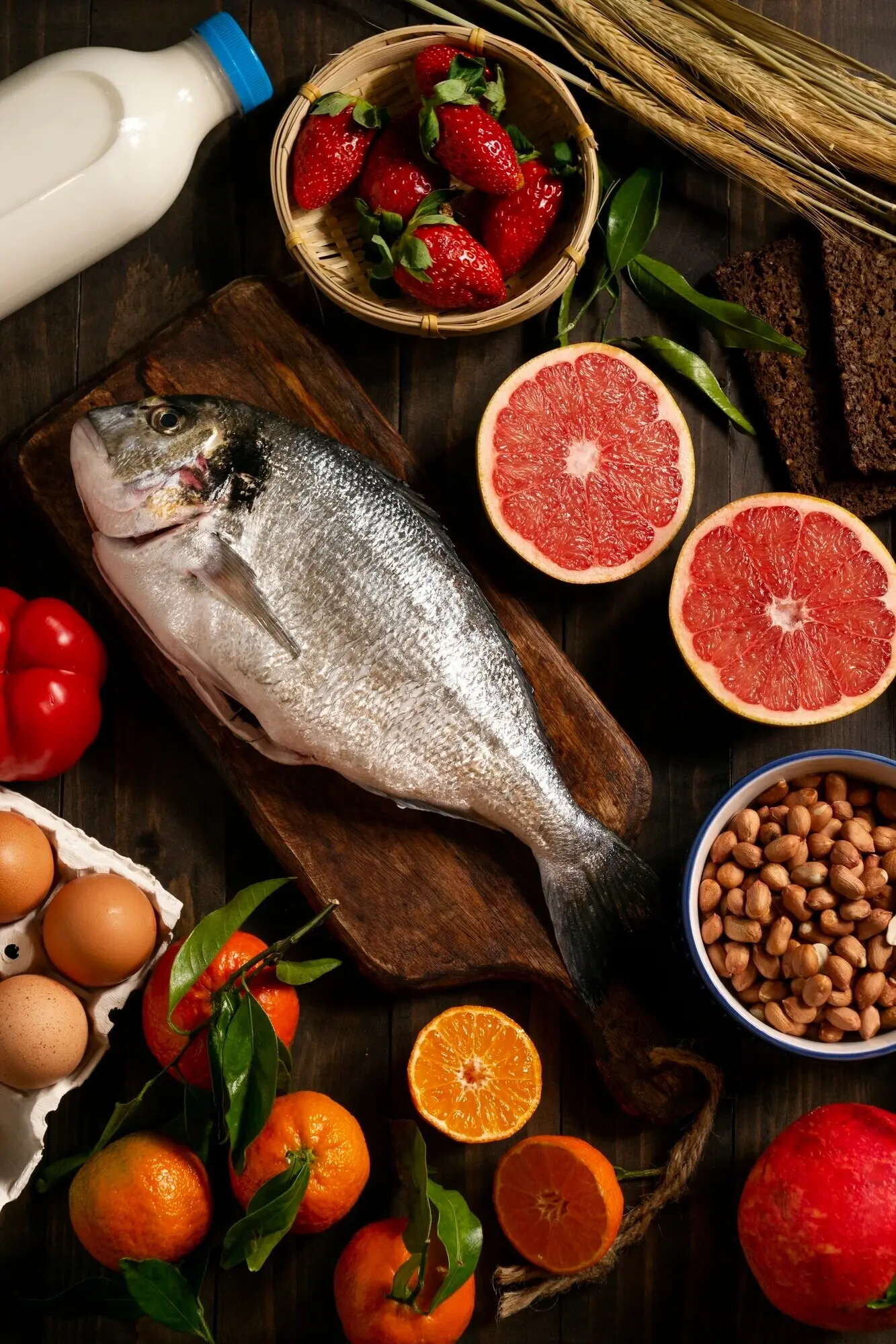 A view of common food allergens